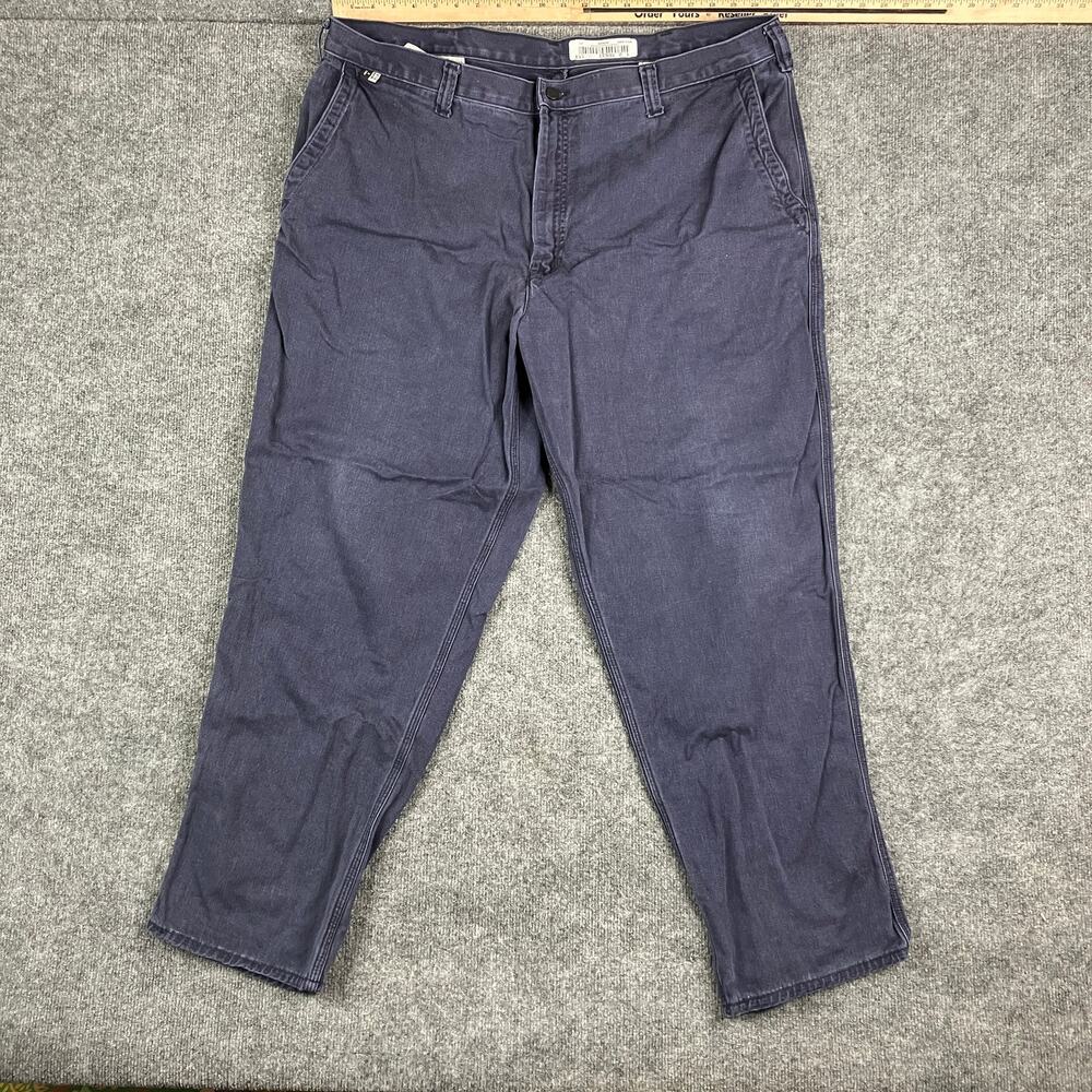 Bulwark‎ FR Pants Mens Size 44X32 Navy Flame Resistant Work Utility